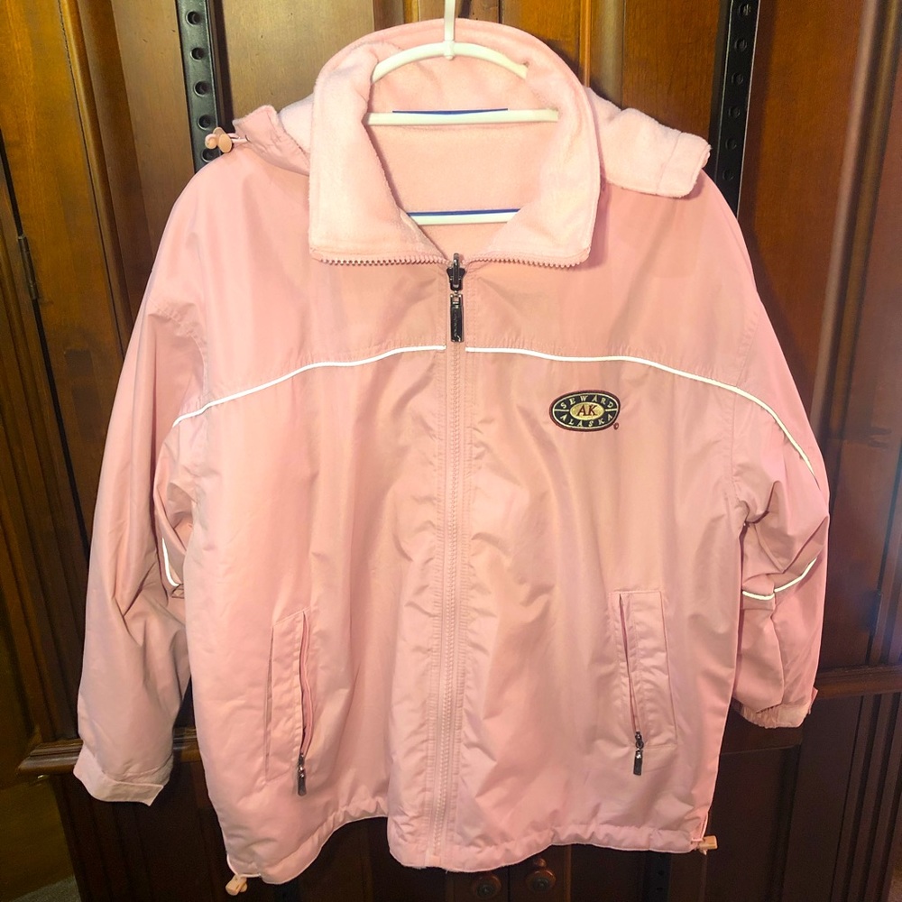 Light Pink Reversible Winter Coat, Medium